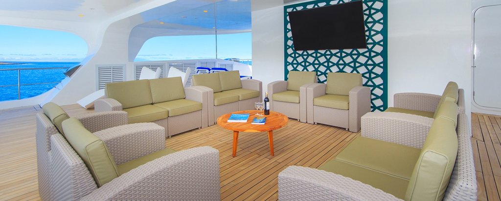 Galapagos Cruise Tip Top V Catamaran Exterior Lounge